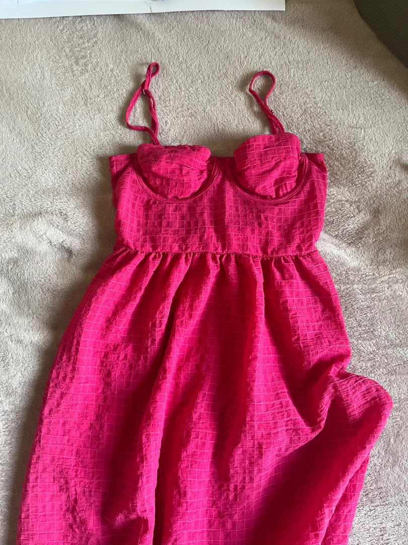 Stradivarius - Midi pink haljina