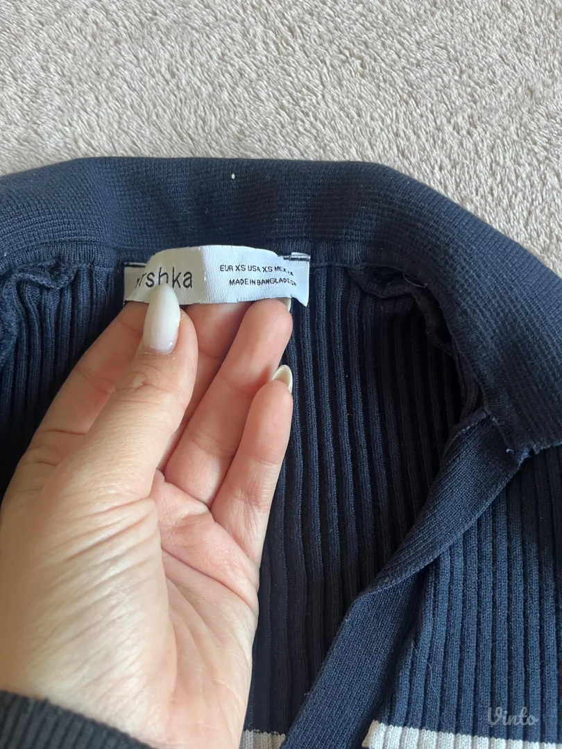 Bershka - teget crop top