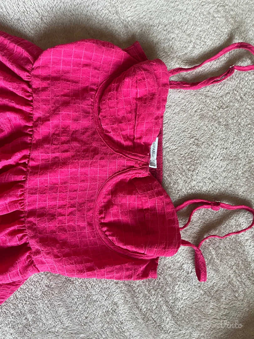 Stradivarius - Midi pink haljina