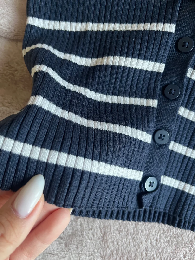 Bershka - teget crop top