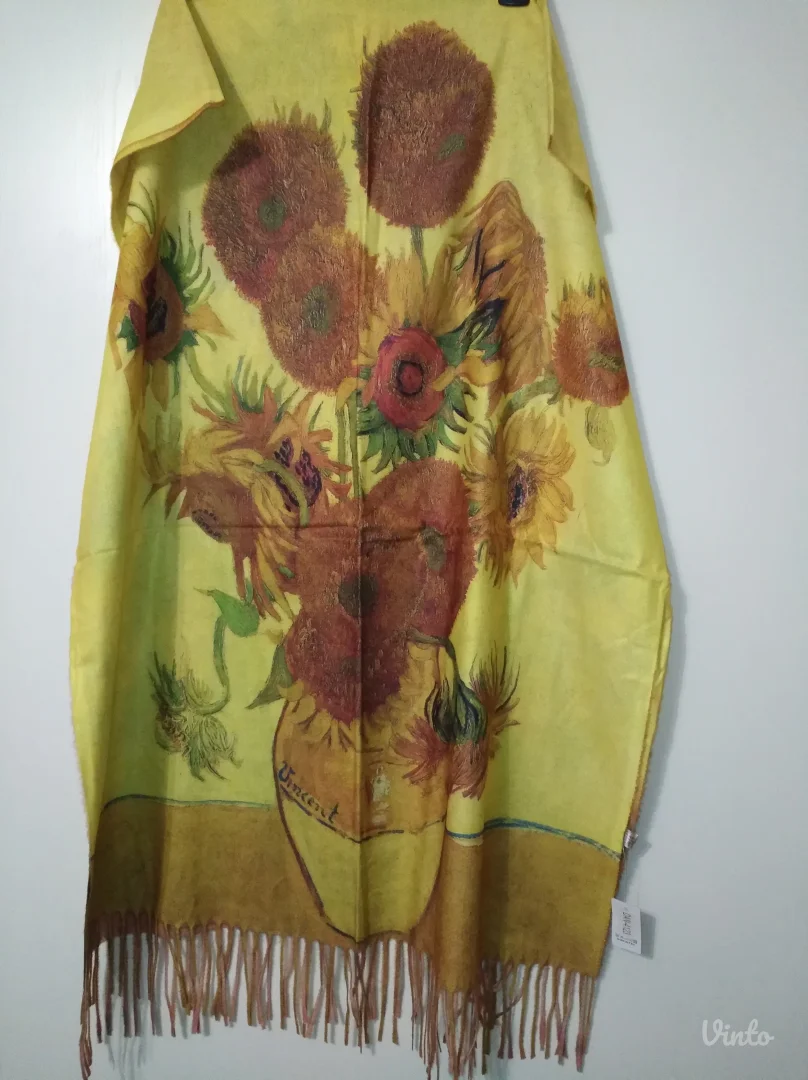 NOVO šal / marama i rukavice Vinsent Van Gogh Suncokret