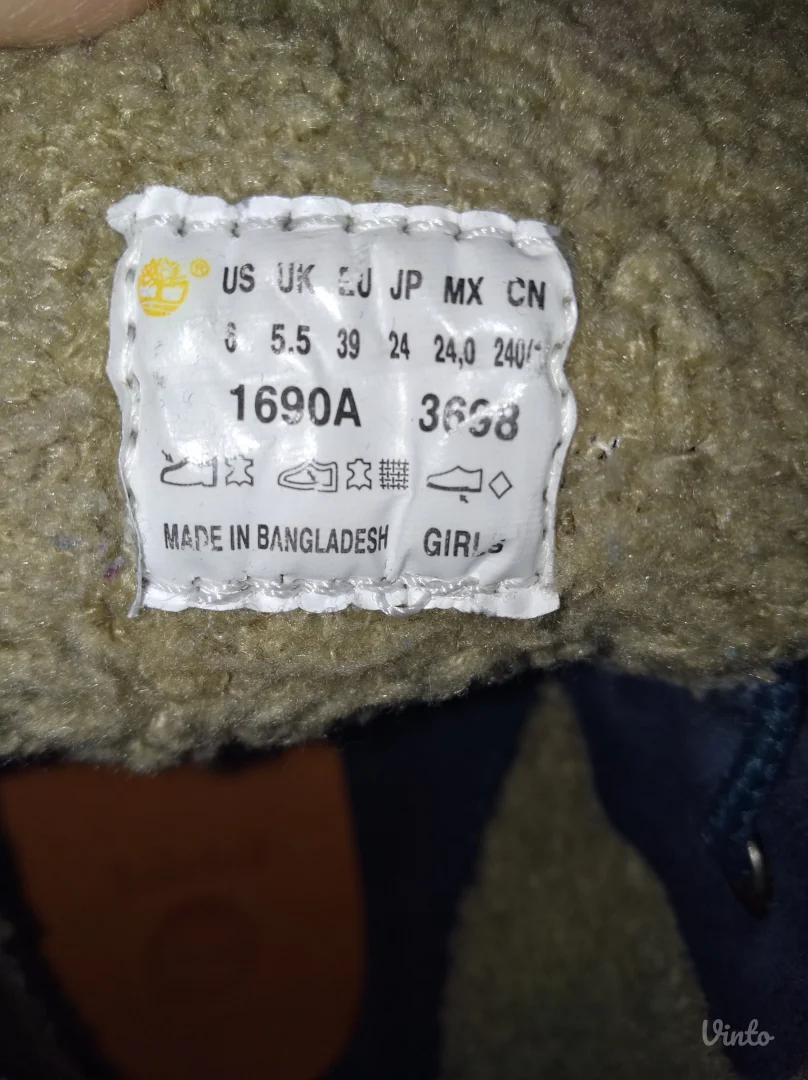 Timberland zenske čizme KOŽA VODOOTPORNE br 39 ( 25 cm)