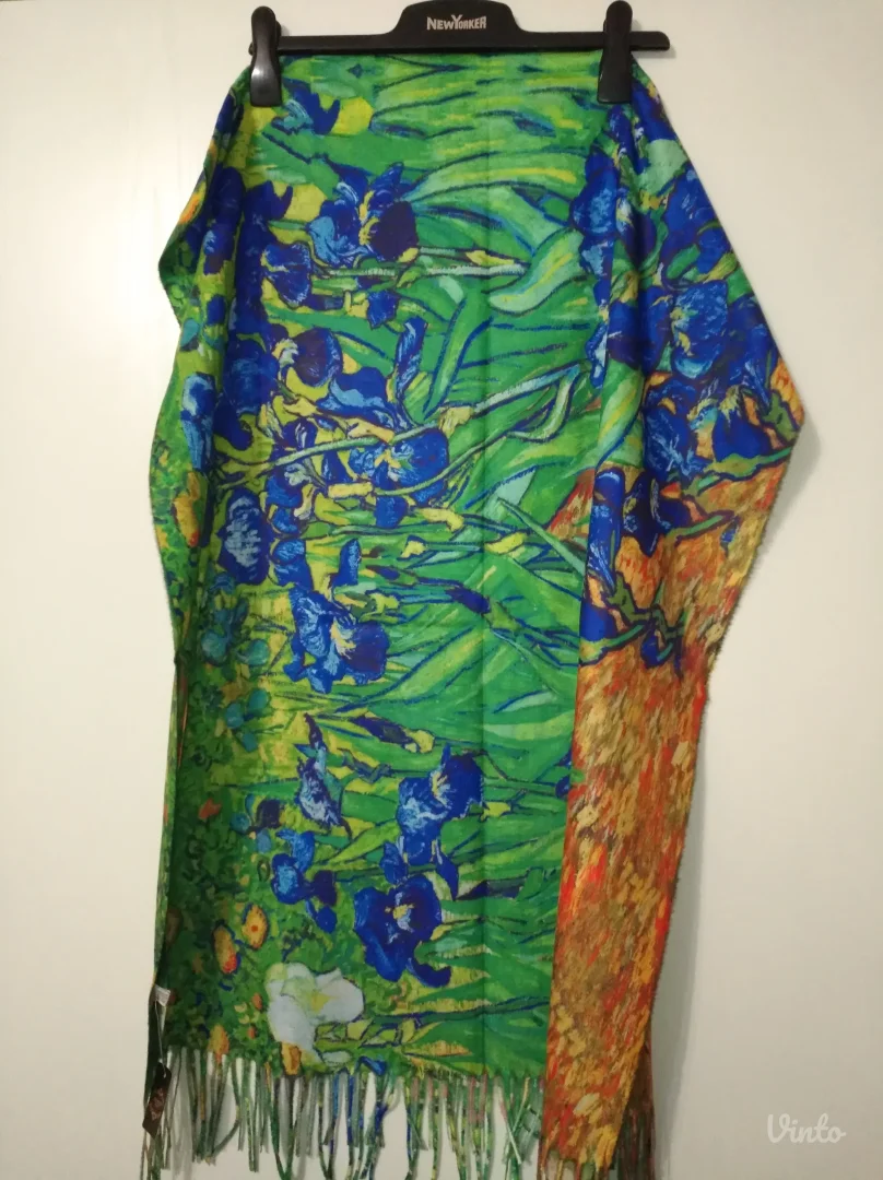 NOVO šal / marama i rukavice Vinsent Van Gogh Irisi
