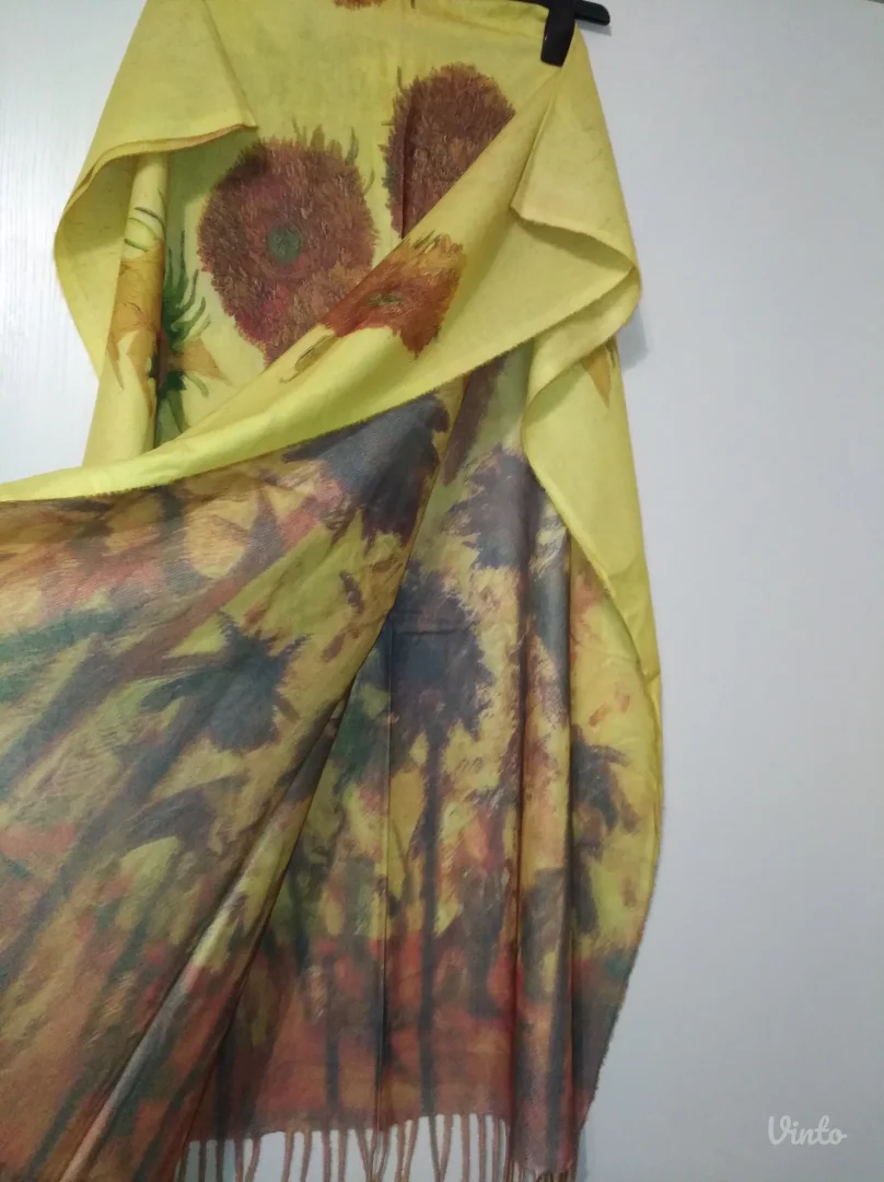 NOVO šal / marama i rukavice Vinsent Van Gogh Suncokret