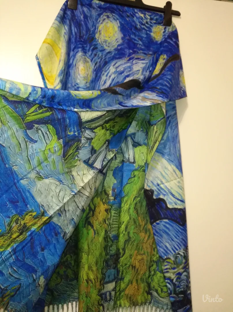 NOVO šal-marama, rukavice Vinsent Van Gogh Starry Night