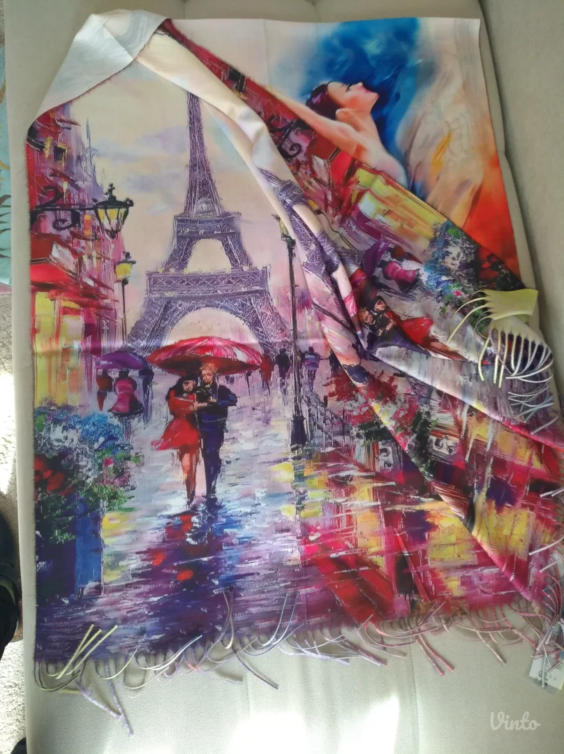 NOVO marama sa dva lica Pariz Ajfelov toranj / balerina