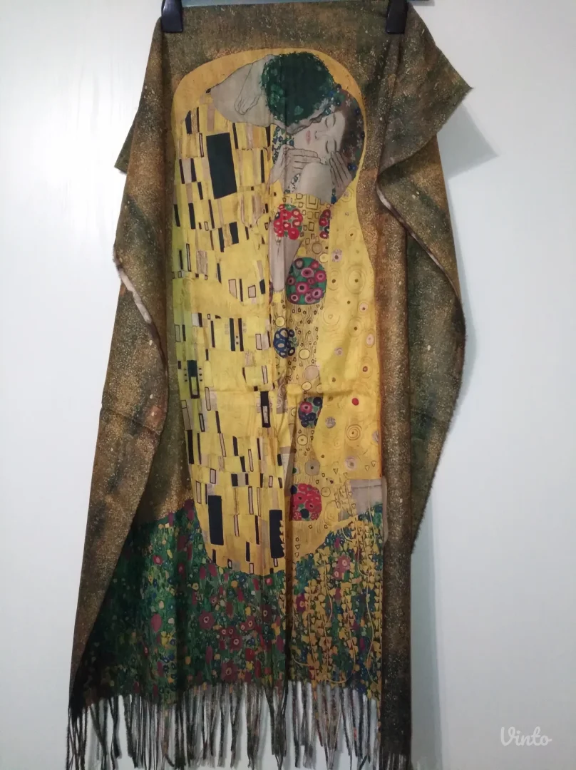 NOVO šal / marama i rukavice Gustav Klimt The Kiss