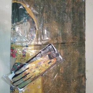 NOVO šal / marama i rukavice Gustav Klimt The Kiss