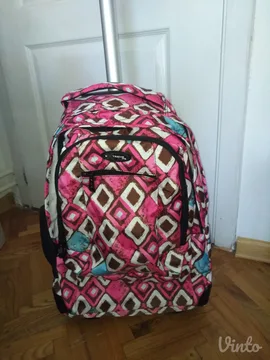 Ranac na tockice za devojcice sa teleskopskom ruckom