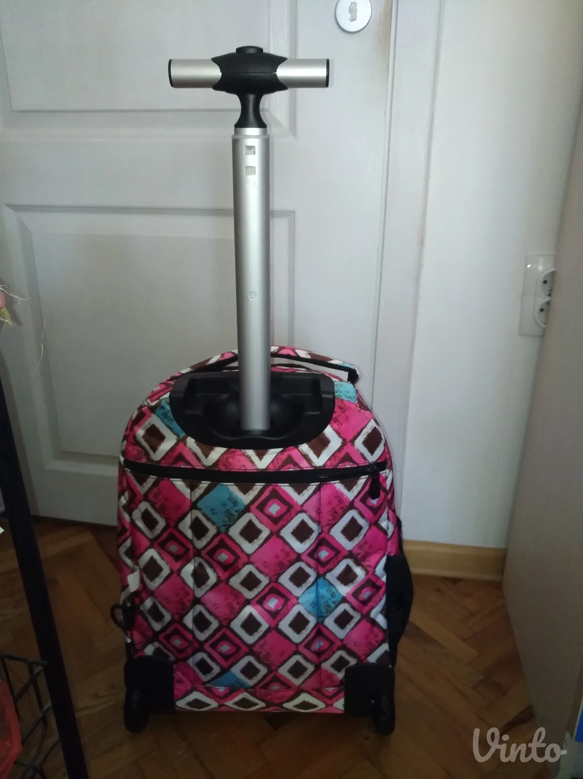 Ranac na tockice za devojcice sa teleskopskom ruckom