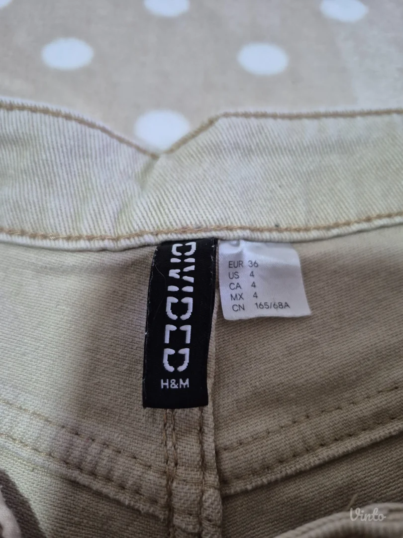 H&M pantalone bež boje