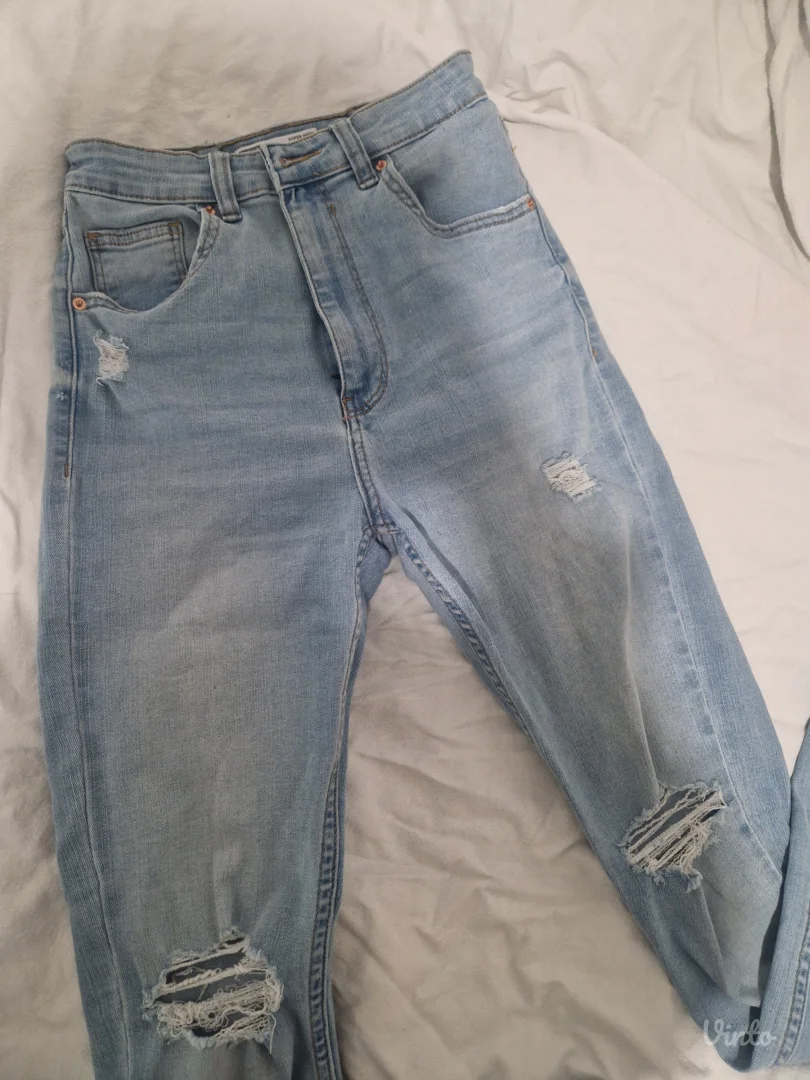 Bershka High Wasted Skinny Farmerke