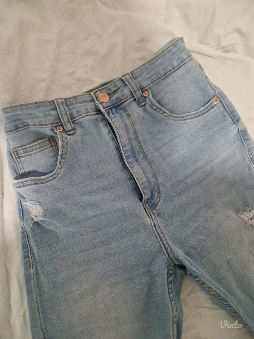 Bershka High Wasted Skinny Farmerke