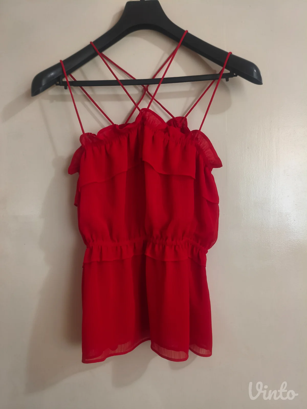 H&M crveni top