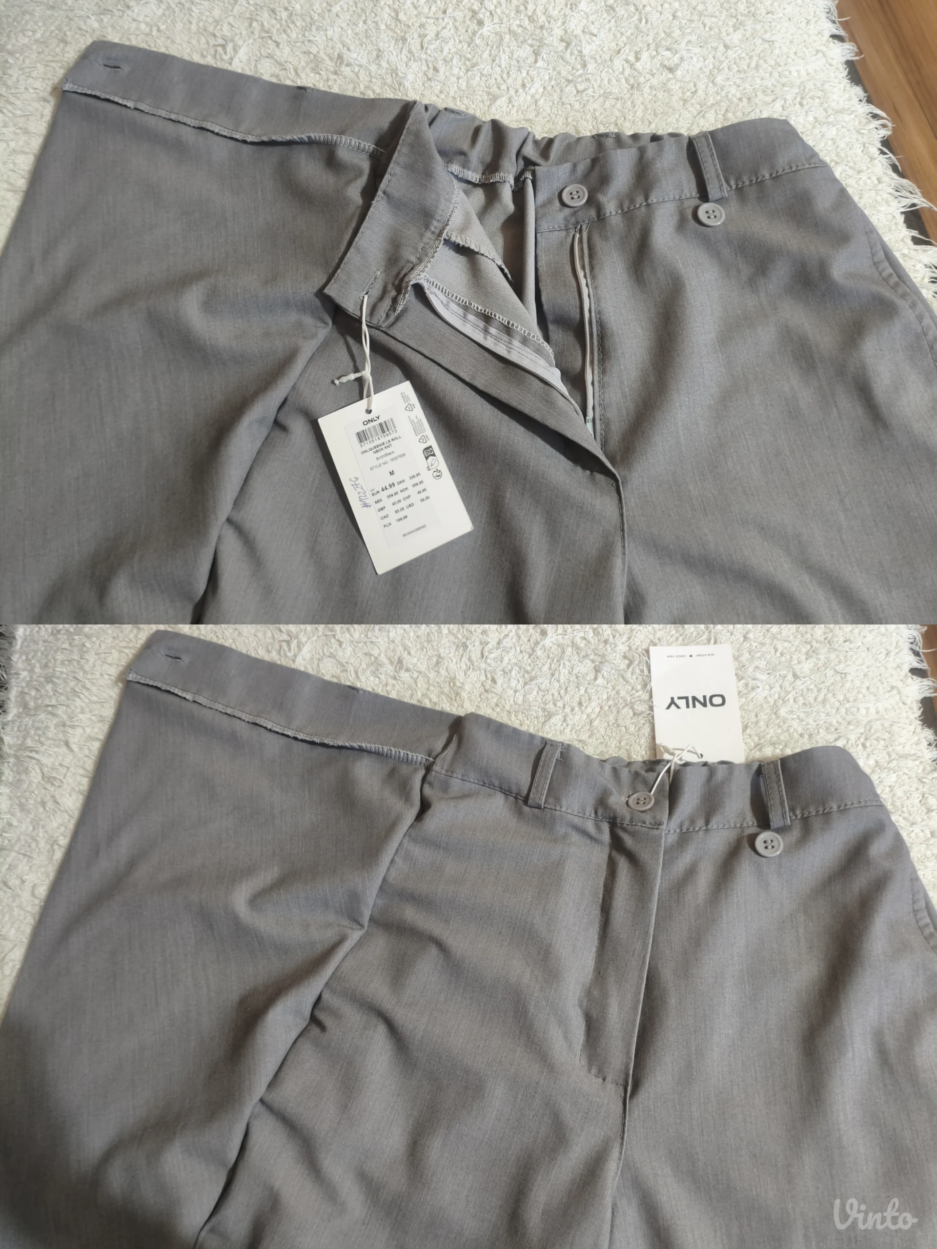 Pantalone na preklop, NOVE, M veličina