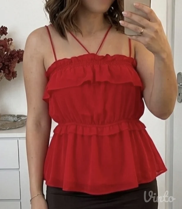 H&M crveni top