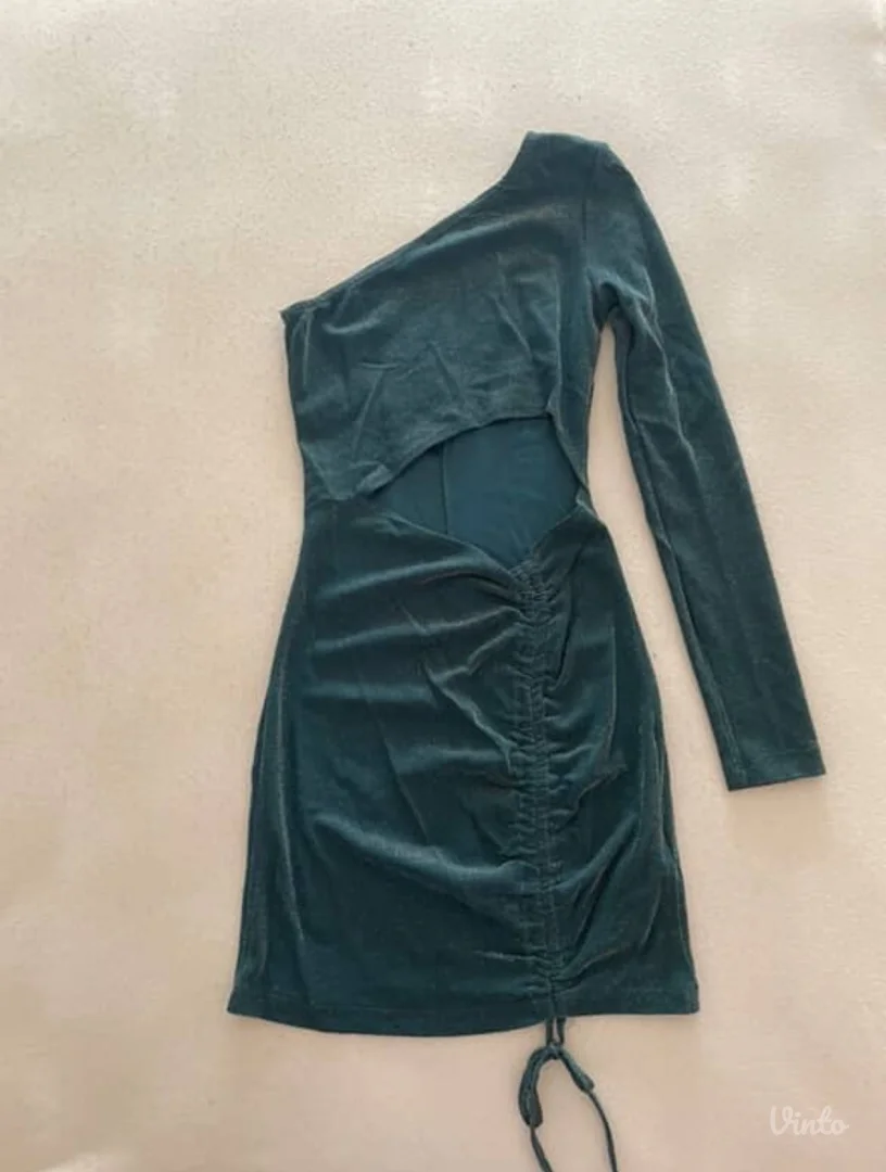 Zelena haljina sa šljokicama