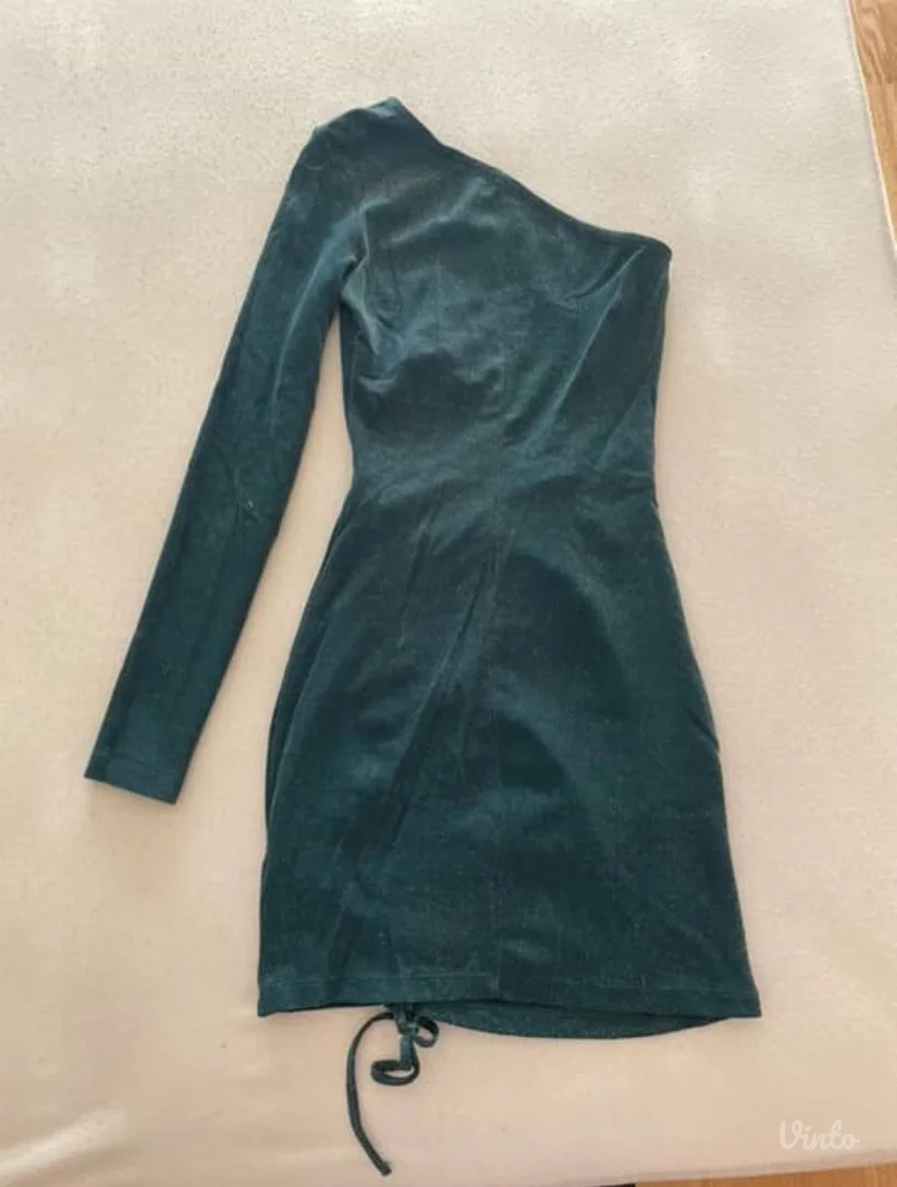 Zelena haljina sa šljokicama