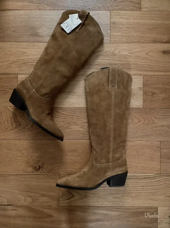 Nove Zara kožne kaubojke