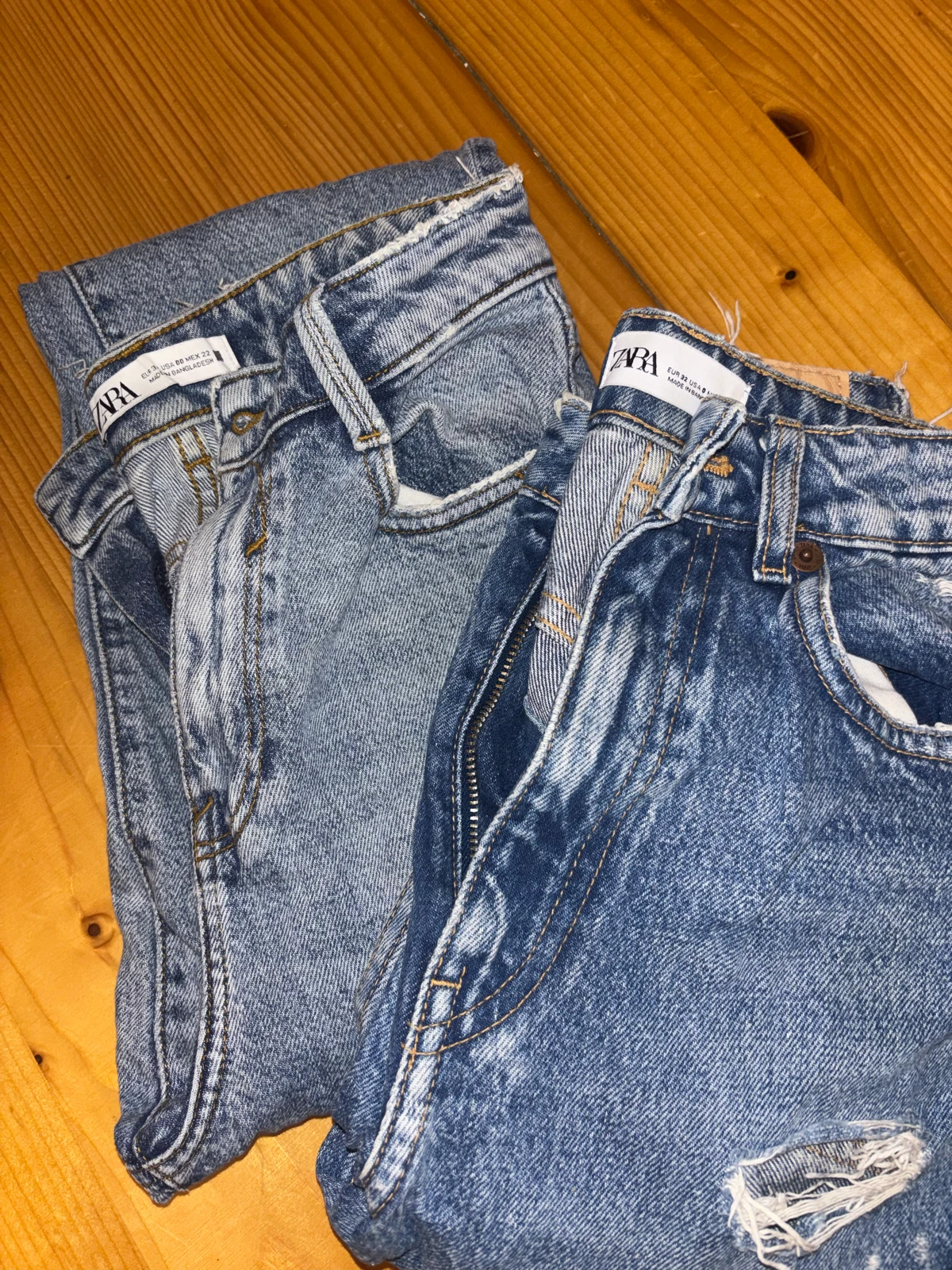 ZARA mom jeans 2 komada