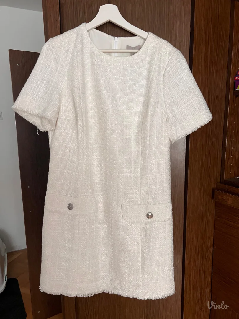 Nova sa etiketom Haljina bela-HM