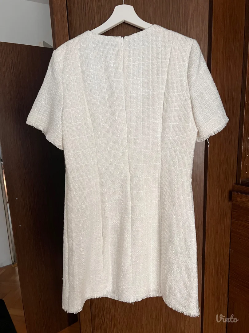 Nova sa etiketom Haljina bela-HM