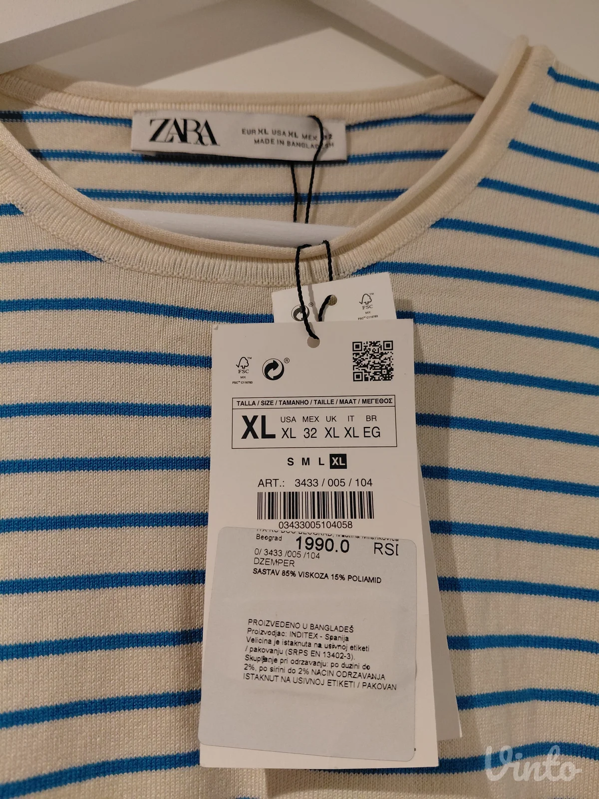 Zara majica sa etiketom
