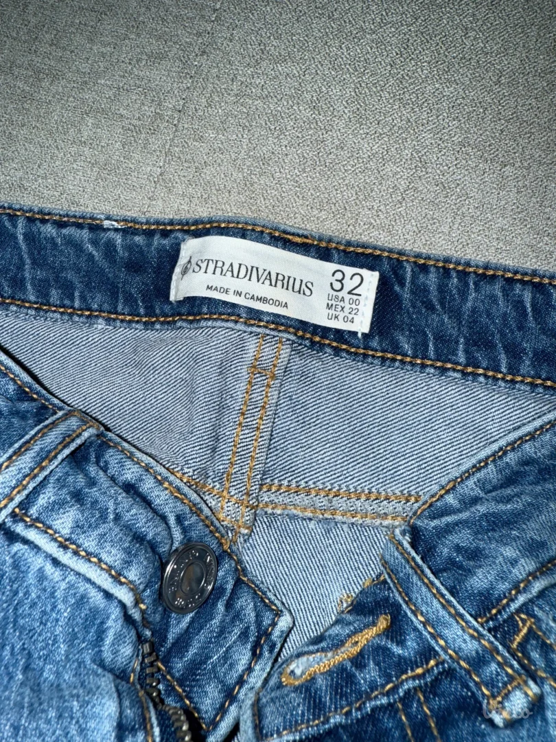 Stradivarius teksas duga suknja