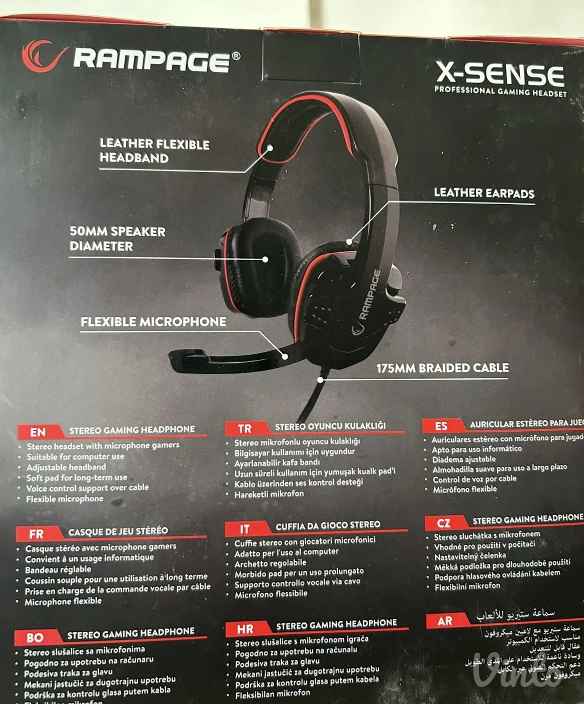 Rampage X- SENSE STEREO GAMING HEADSET