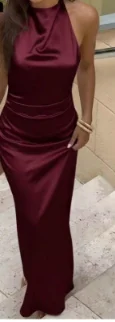 bordo elegantna haljina
