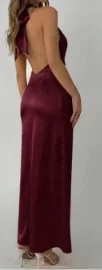 bordo elegantna haljina