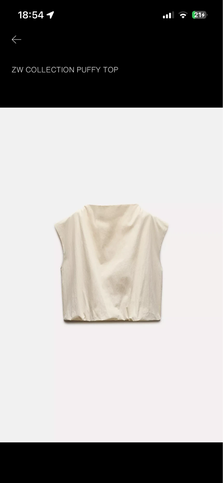 Zara novi top sa etiketom