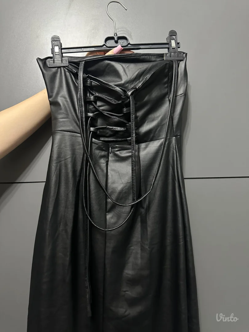 Haljina - duga kožna