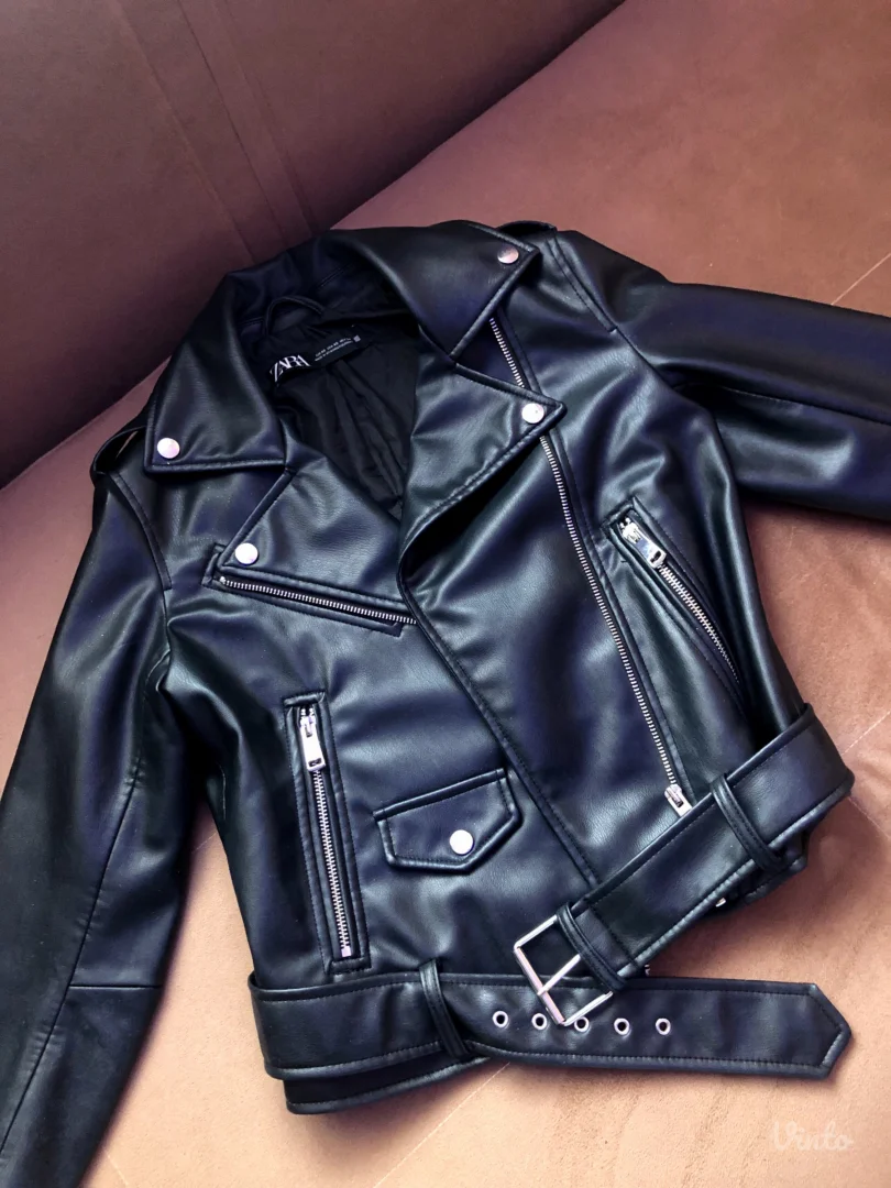 Zara-Crna kozna jakna