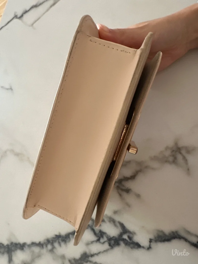 Mona bež kožna torbica