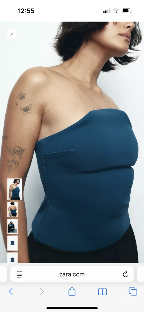 Zara Novi Strukirani Top