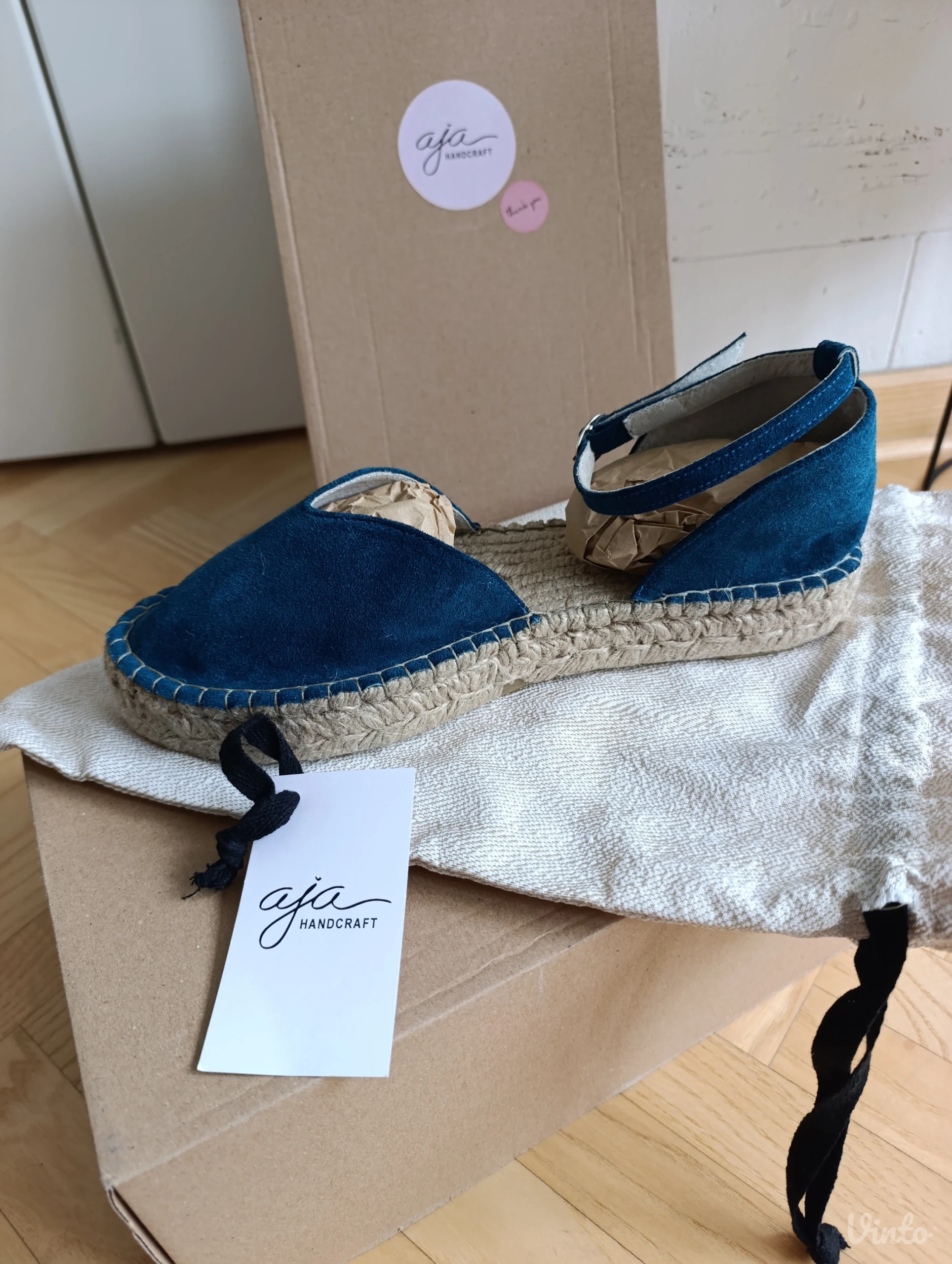 Aja handcraft kozne espadrile