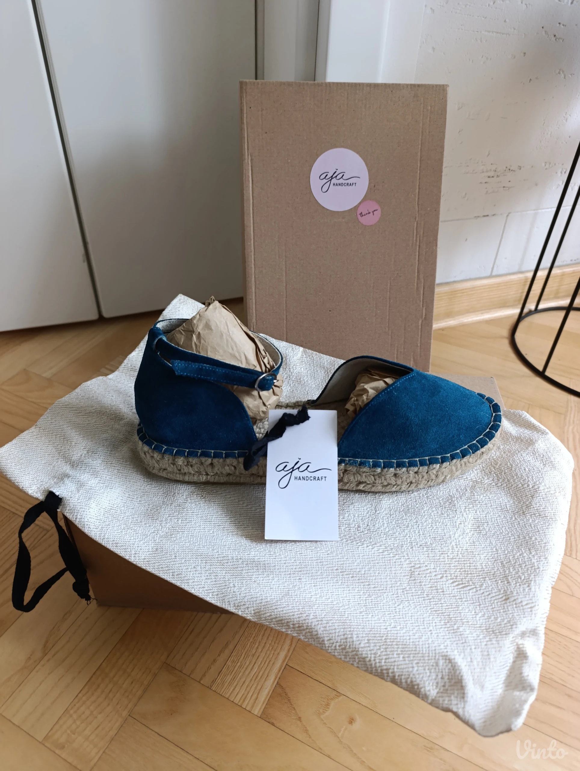 Aja handcraft kozne espadrile