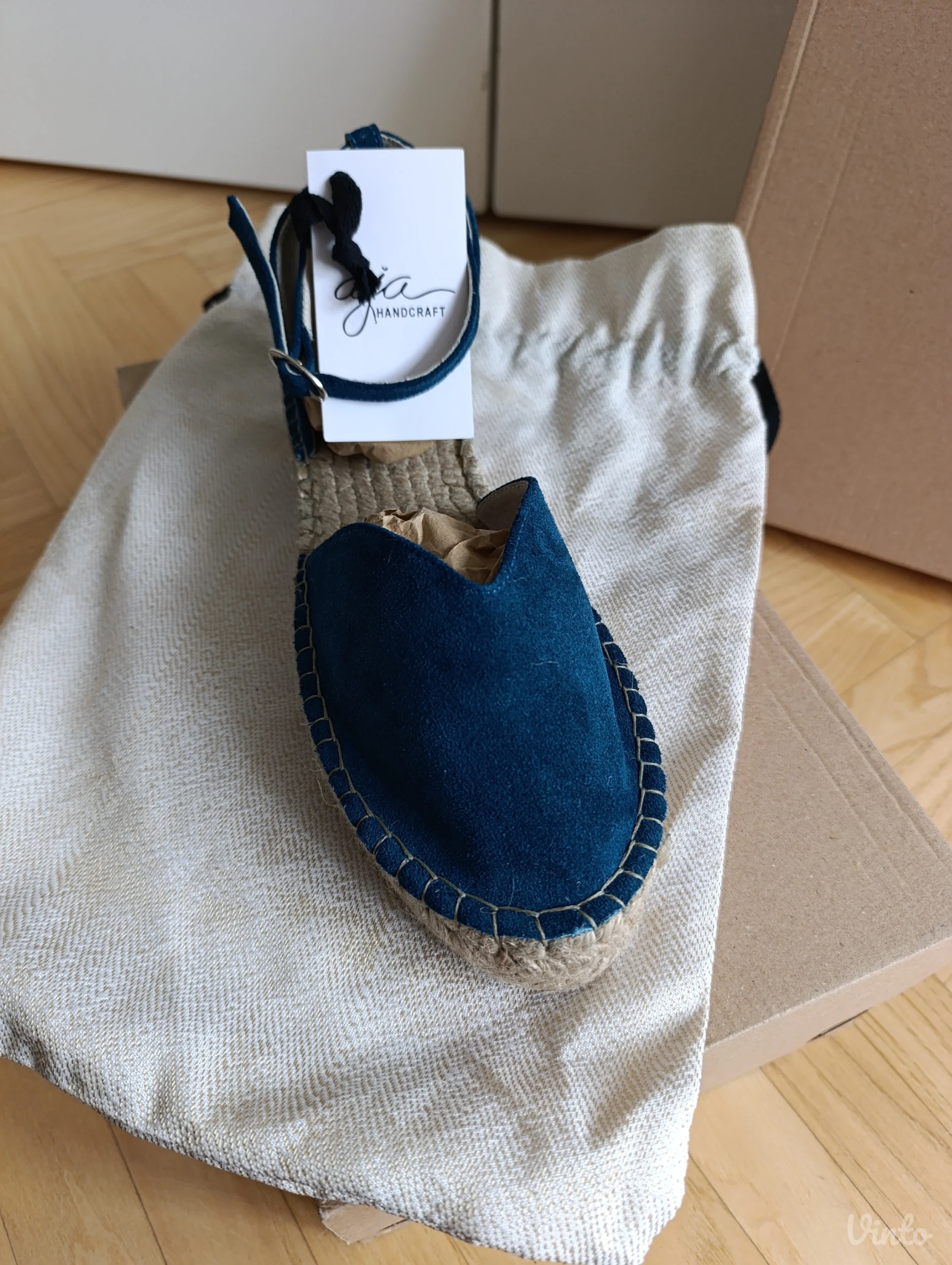Aja handcraft kozne espadrile