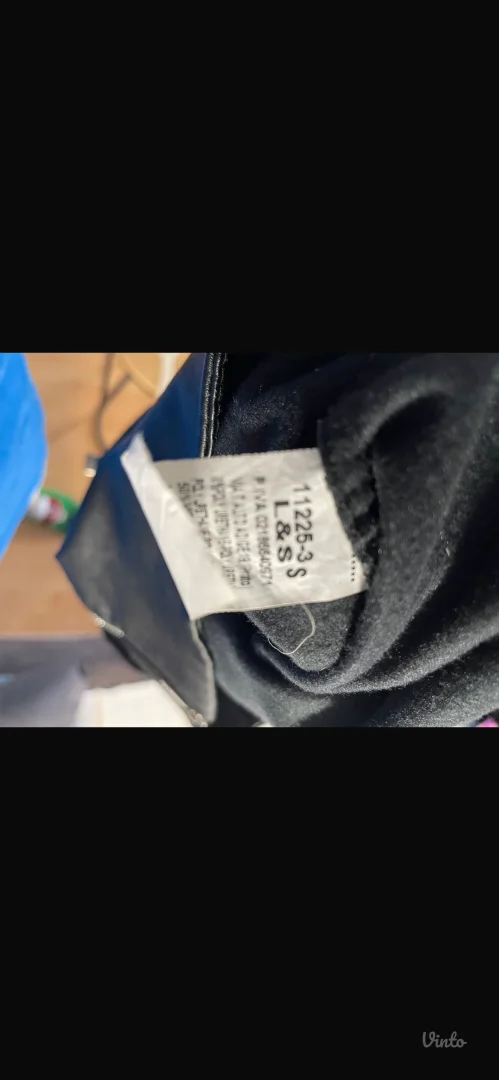 L&S-crna kožna suknja