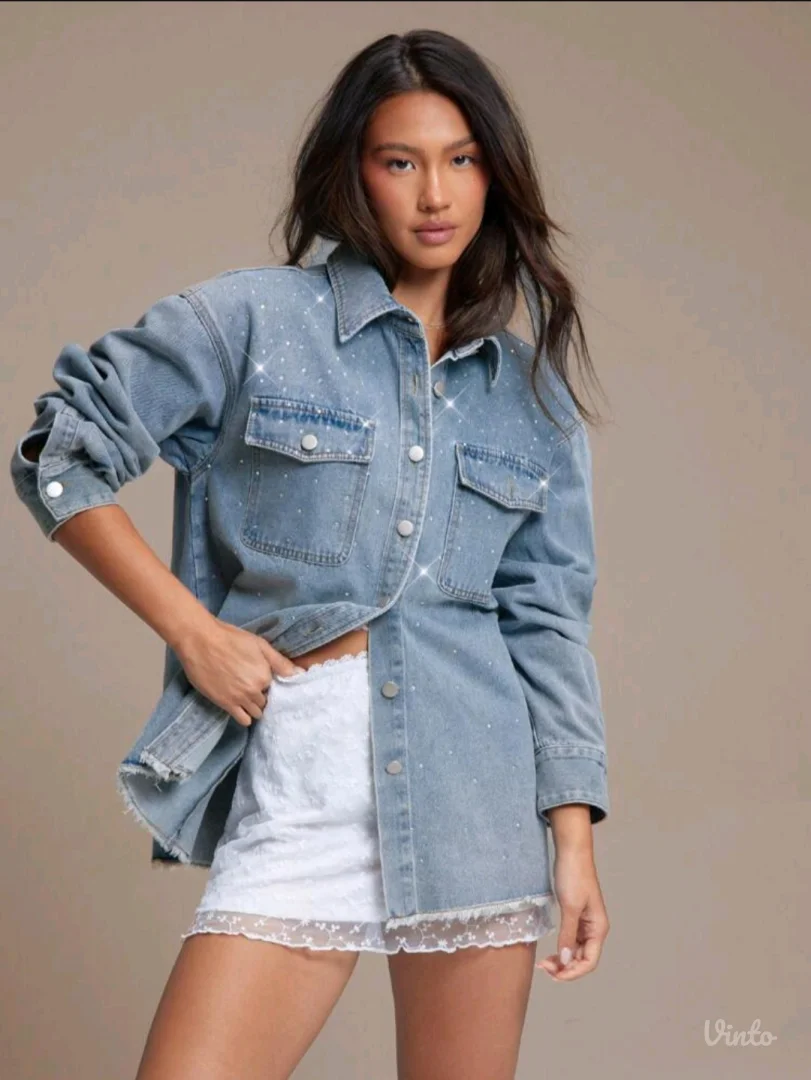 Teksas jakna sa cirkonima