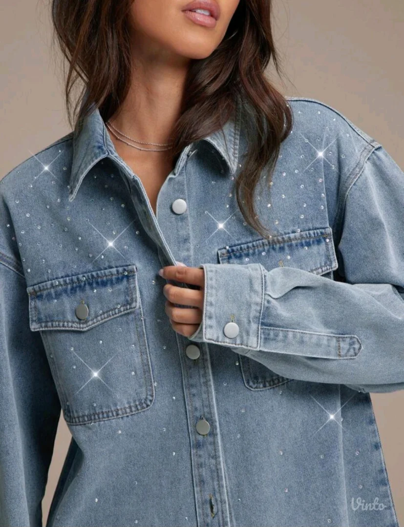 Teksas jakna sa cirkonima