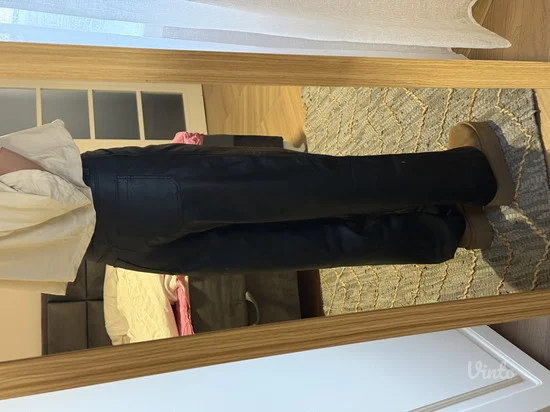 Bershka wide leg eko koža