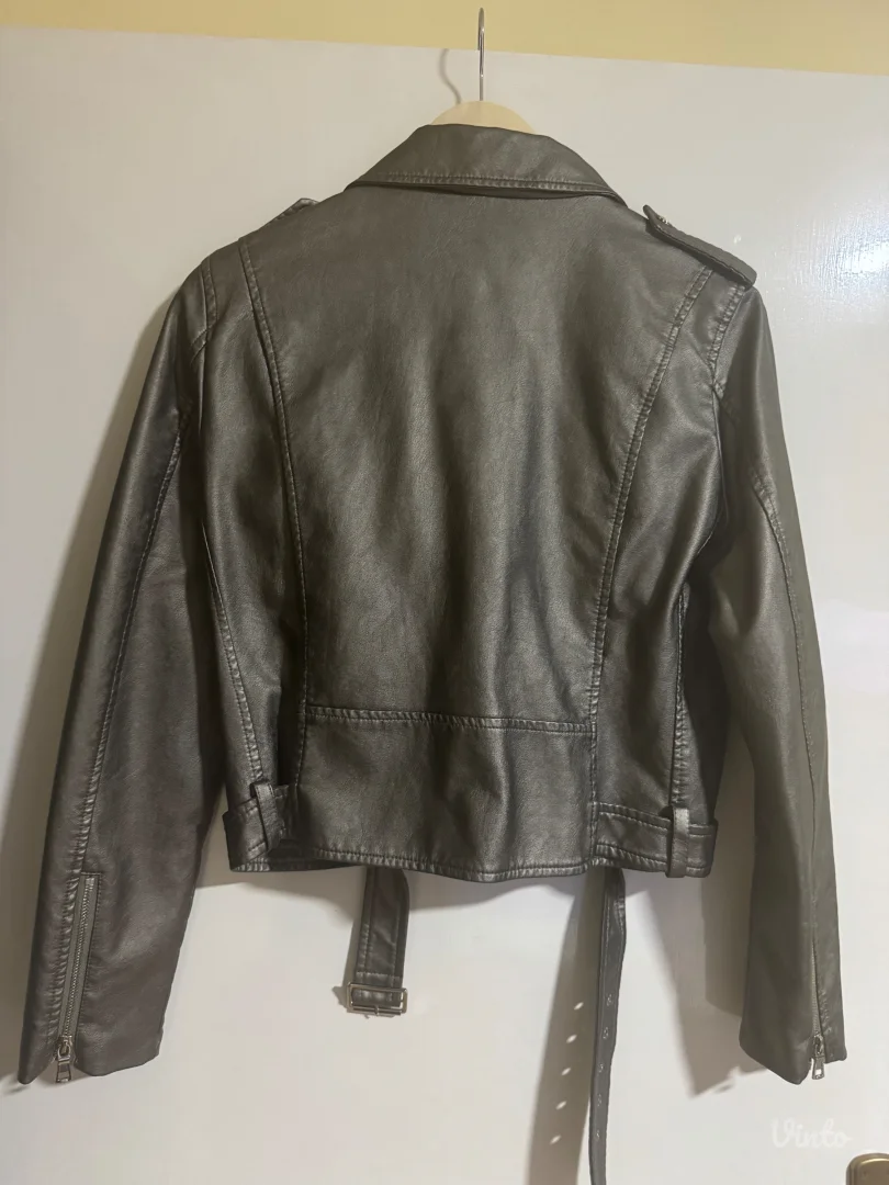 Ženska kožna jakna M