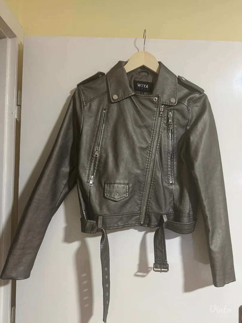 Ženska kožna jakna M
