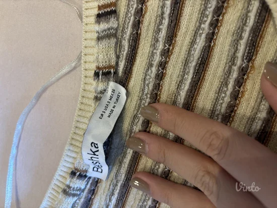 Bershka maxi zimska haljina sa prorezom