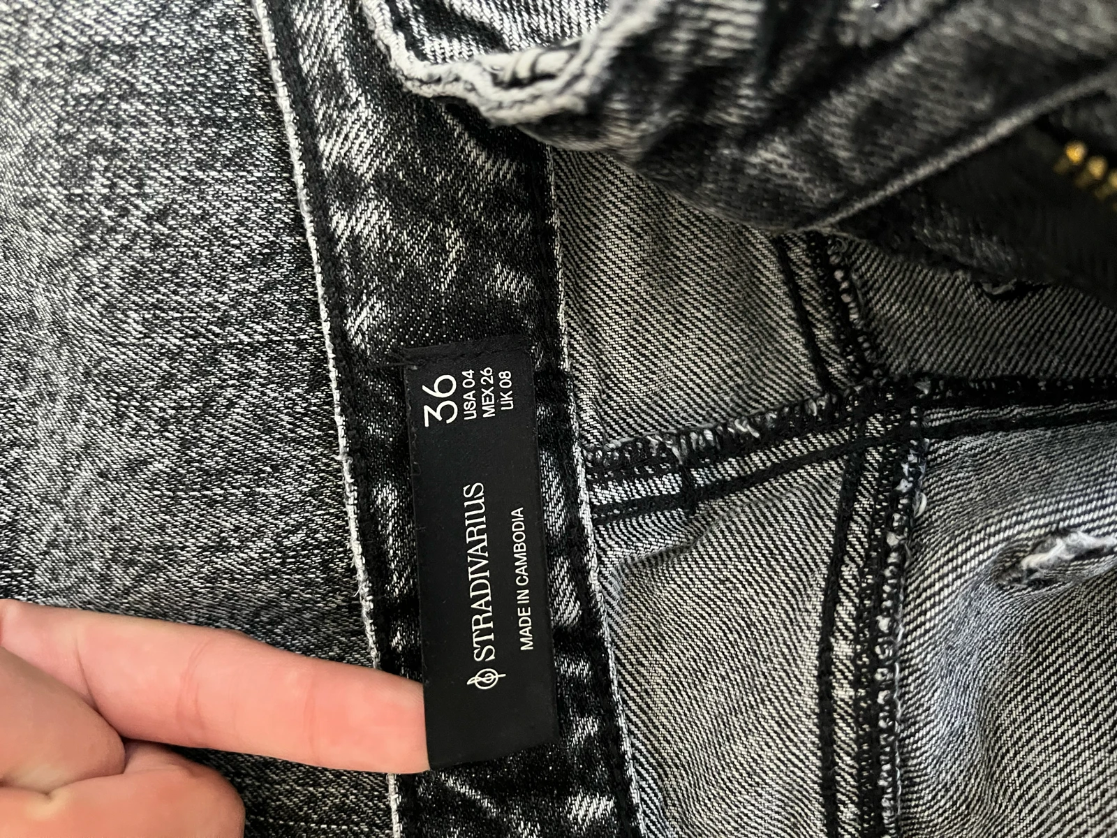 Stradivarius D92 Wide leg farmerke