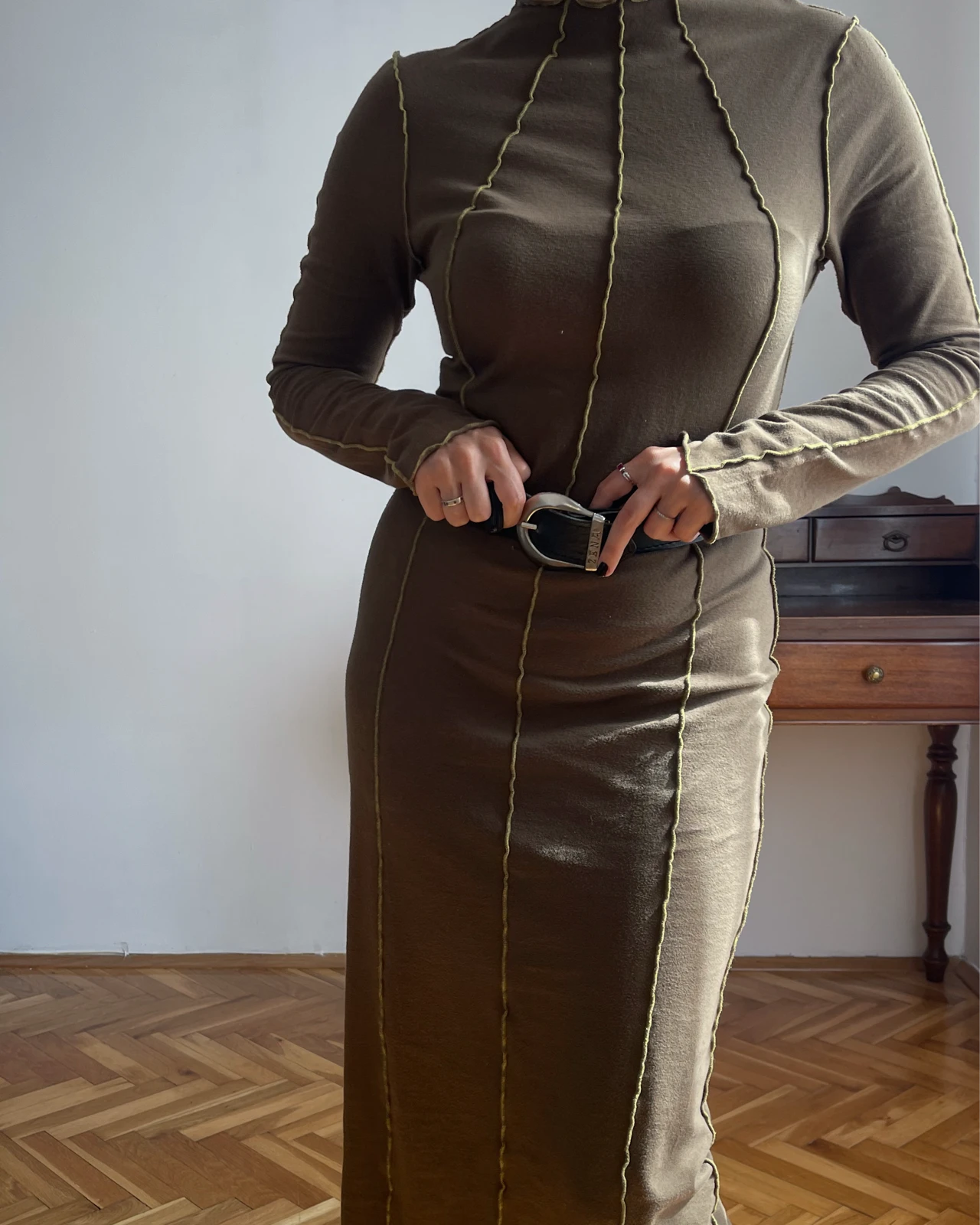 Midi haljina good american kardashian