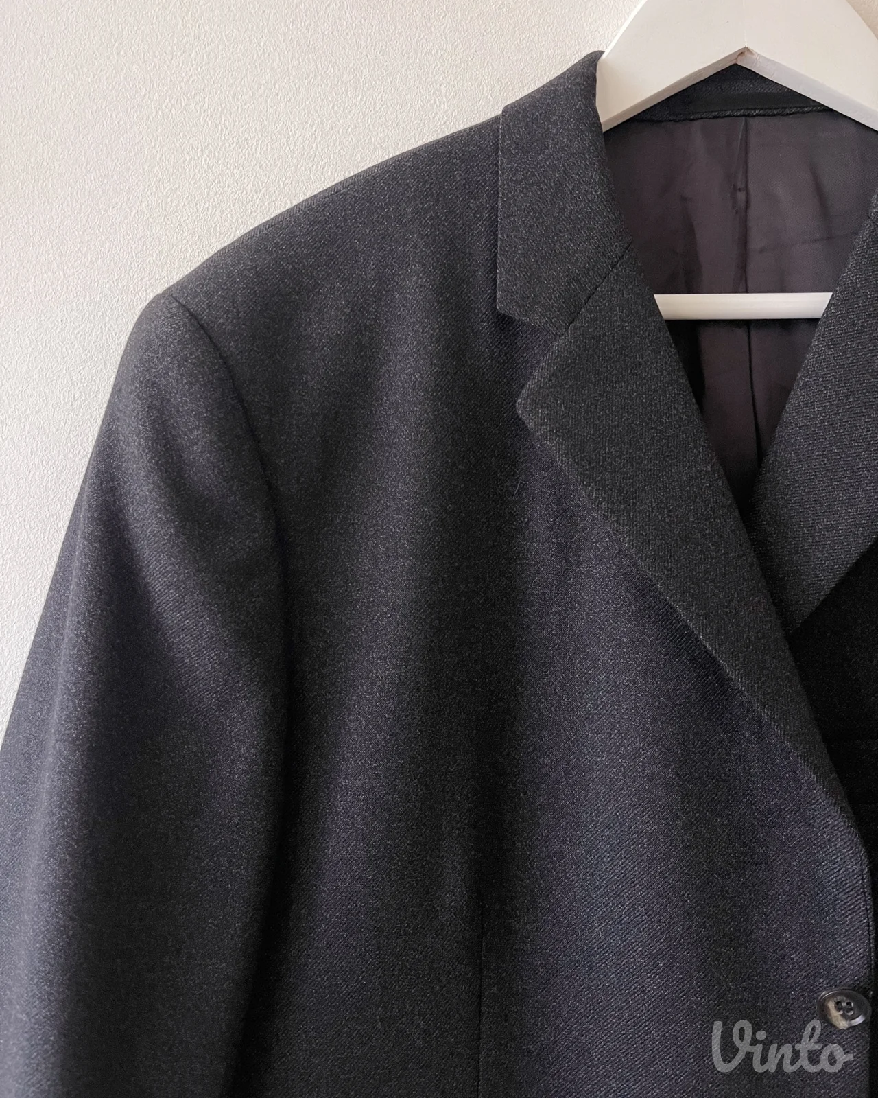 Klasičan vintage crni sako 90 retro unisex 100% vuna