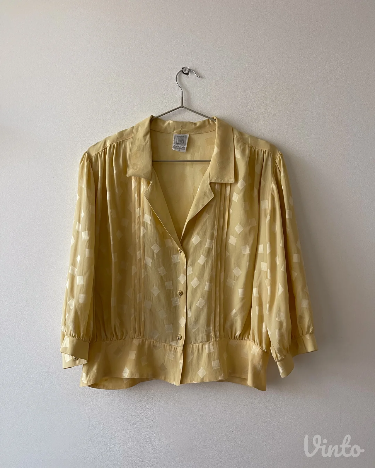 Vintage odelo bluza i suknja Jugoslavija 80-ih retro stil svila